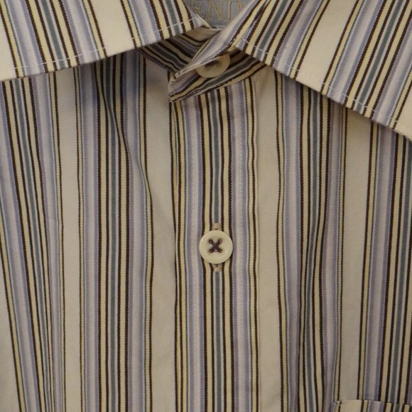 TOMMY BAHAMA LONG SLEEVE BUTTON DOWN STRIPES LARGE - Picture 1 of 6